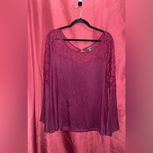 Torrid Bell Sleeve, Lace-detailed Blouse | 3 (22/24)